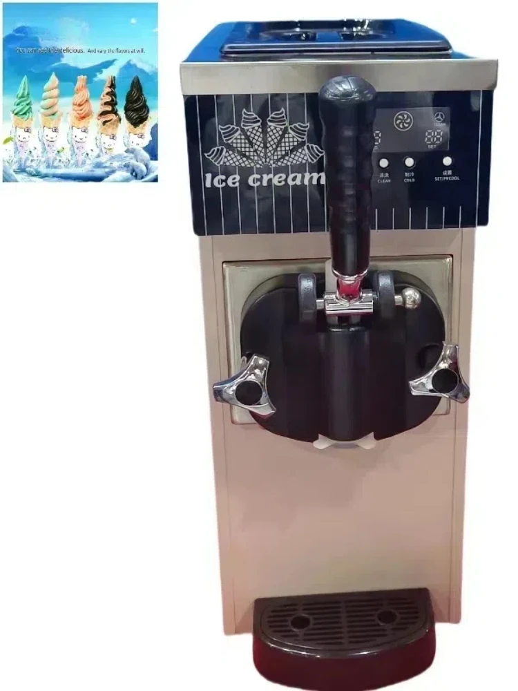 Tabletop Soft Ice Cream Maker Machine Economic Commercial Automatic