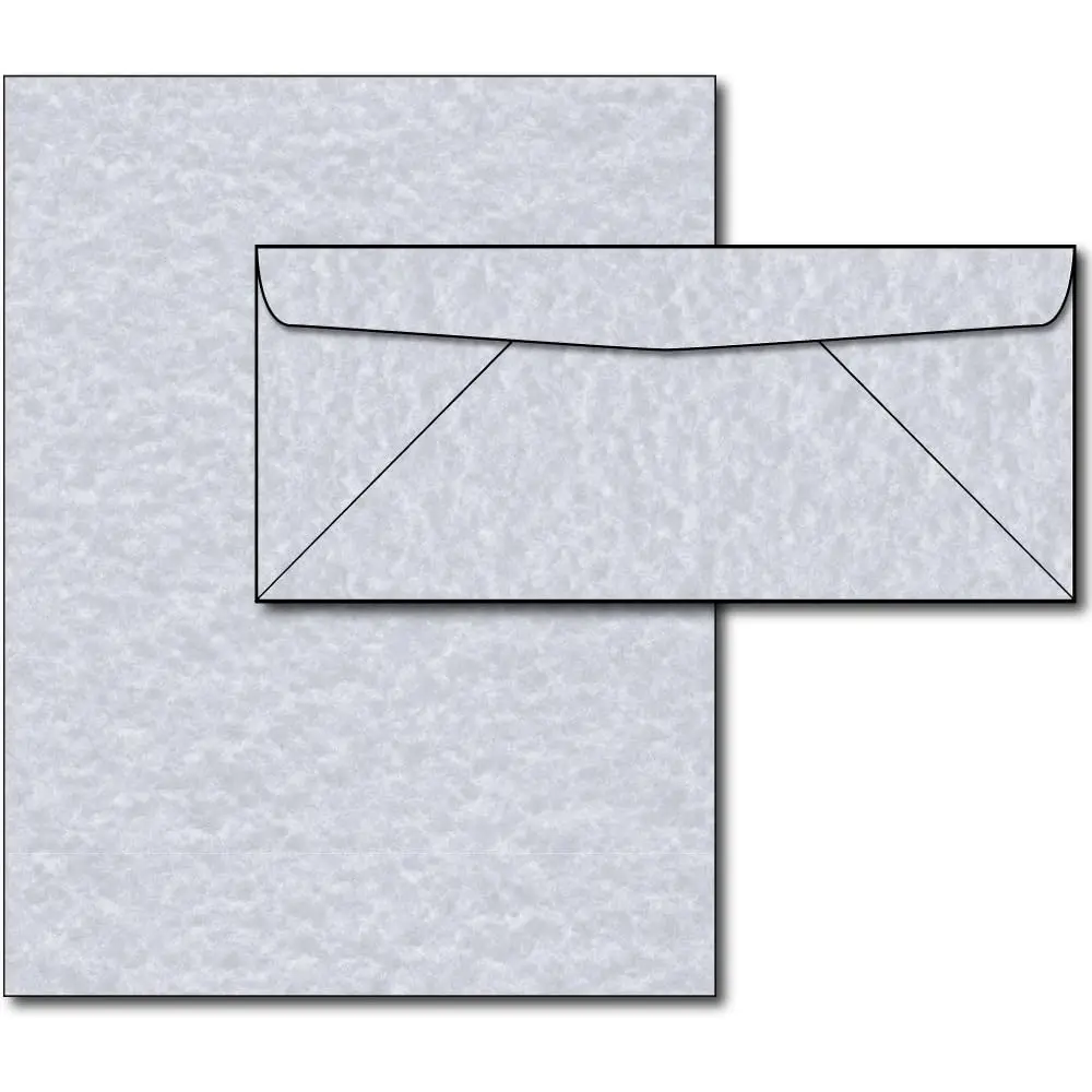 

Parchment Style Paper & Envelopes Stationery Set (40 Sets, Blue)
