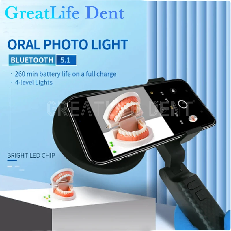 Filling Light Mobile Phone Take Photo Portable Polarized Light Dental Photography Flash Lamp Light Photography Holder Camera