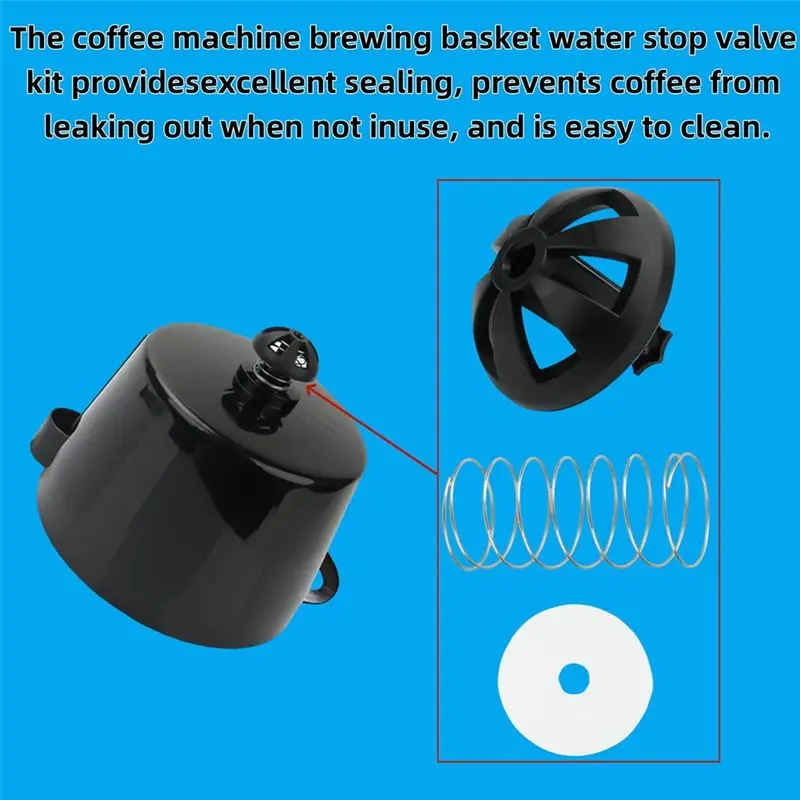 BABZ Coffee Machine Brewing Basket Bottom Spring Loaded Stopper Kits, 2 Sets Replacement for Black+Decker for Mr. Coffee Parts