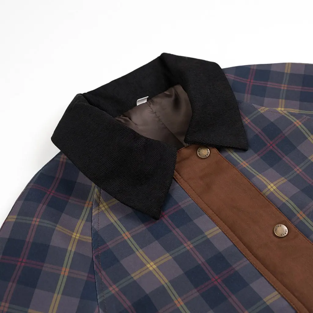 

European And American Fashion Joker-Style Long Sleeve Plaid Jacket Women's Spring New C92346
