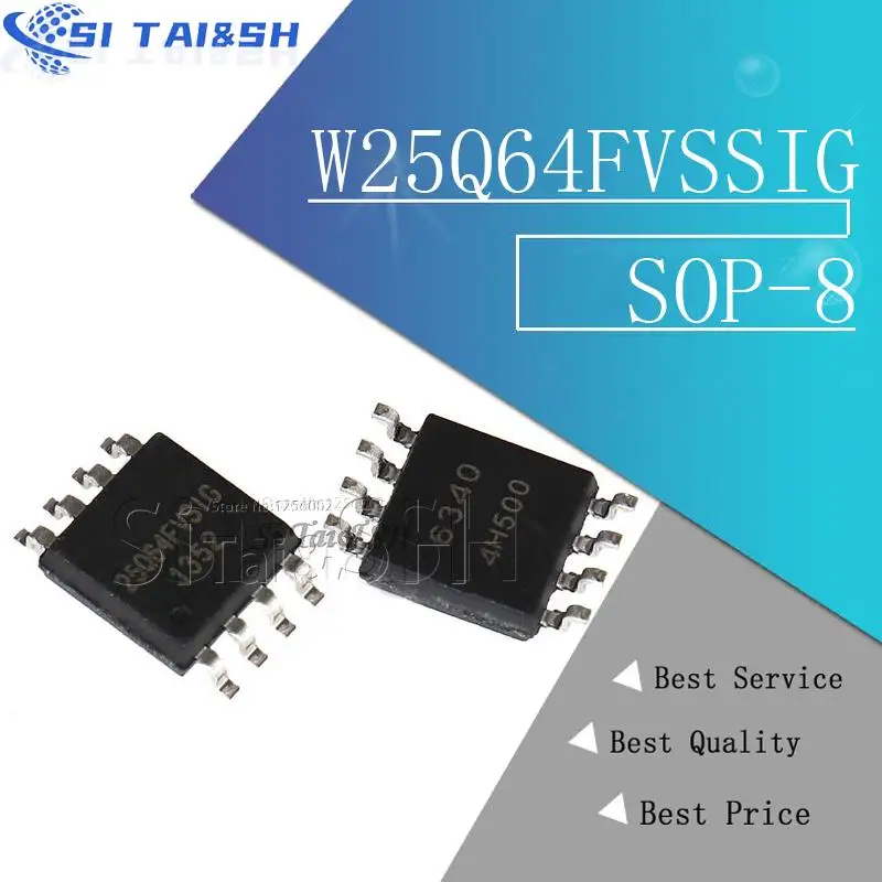 (5-10piece) W25Q64FVSSIG W25Q64FVSIG 25Q64FVSSIG 25Q64FVSIG 25Q64FVS1G W25Q64 25Q64 SOP8 new original In Stock