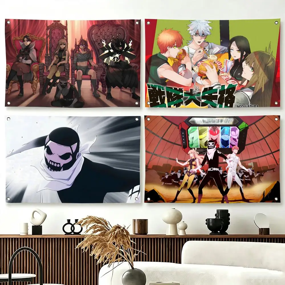 Japanese Anime G-Go Go Loser Ranger Flags  For Living Room Home Dorm Decor Wall Outdoor Camping Party Banner Gifts