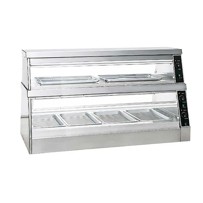 Hotel Catering Buffet Showcase Hot Food Display Cabinets Electric Food Warmer Food Display Warmer For Snack