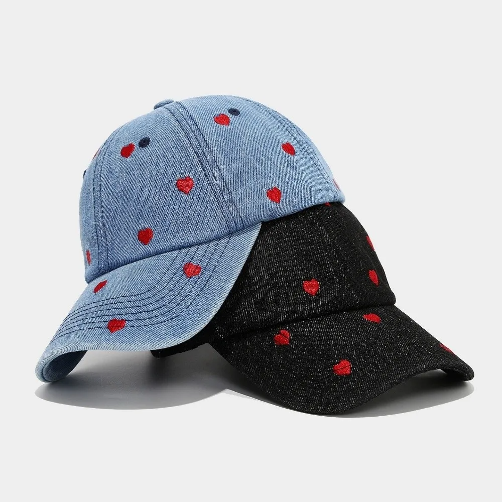 Casquettes de Baseball en Denim décontracté réglable citron amour cerise broderie casquette de camionneur respirant Gorras Para Hombres unisexe