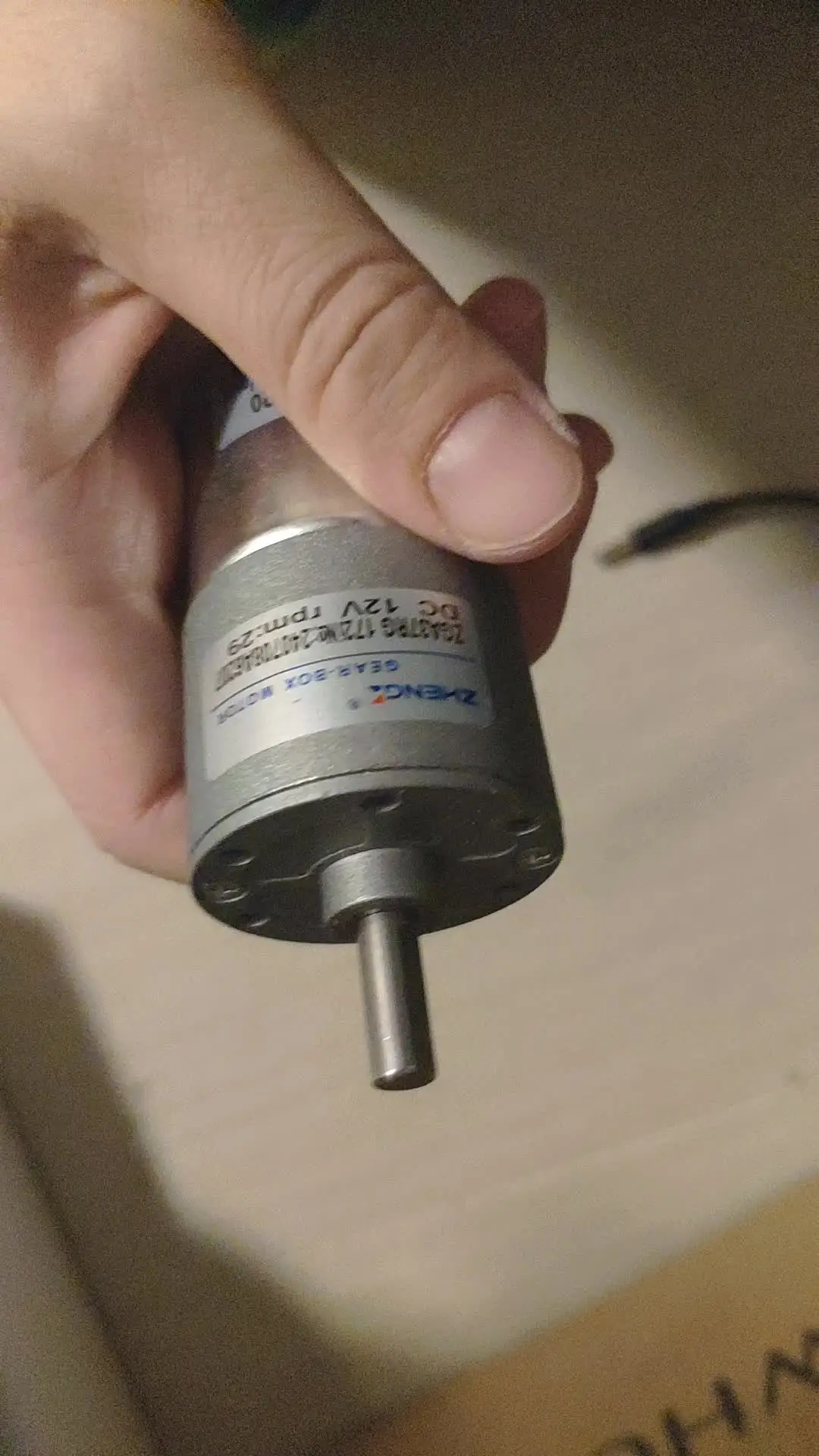Original ZHENGKE ZGA37RG 12V 24V centric outpput shaft motor