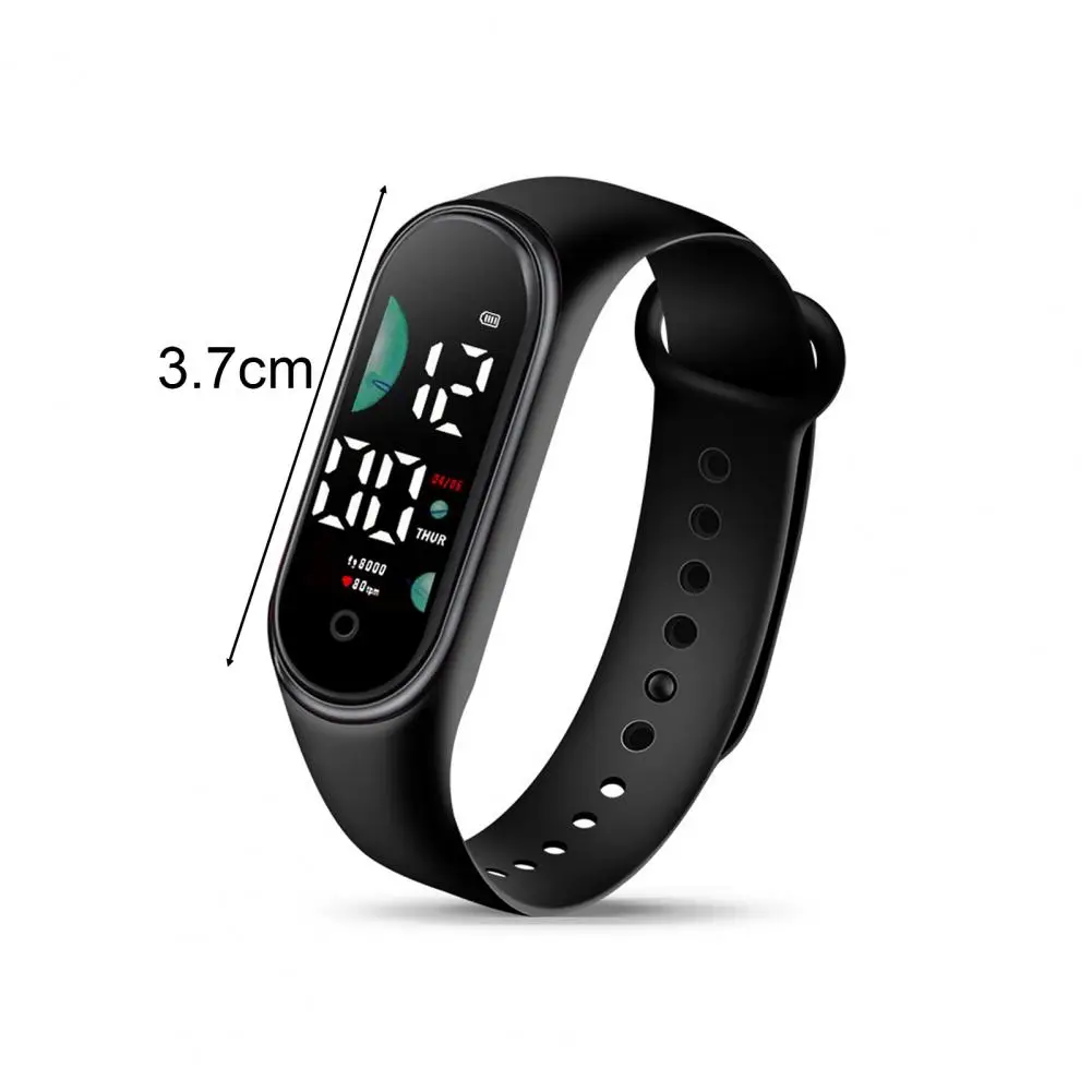 Kids Electronic Watch Sports Waterproof Wrist Watch Large Font Screen LED Display Luminous Auto Date Full Calendar Digital Watch