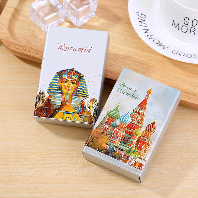 20 Sticks Metal Aluminum Alloy Sliding Cigarette Box Case Tourist Souvenirs Smoking Gift Piture Photo Custom LOGO DIY Printing