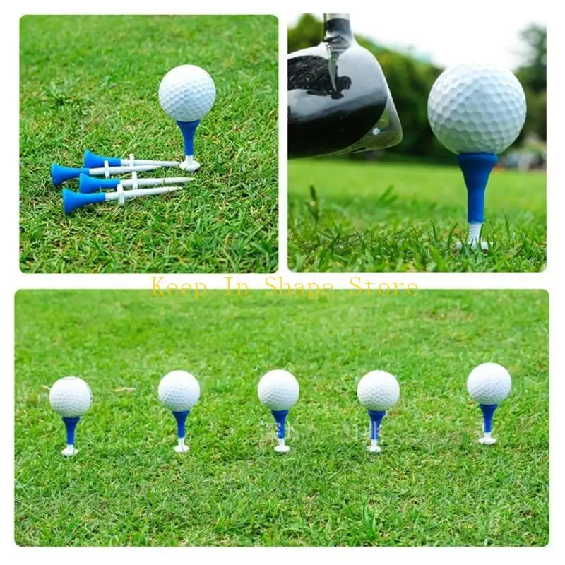 U1JC 5 PCs ارتفاع قابلة للضبط لعبة Golf Ball حامل كرة تدريبات مستقرة STAND GOLF BALL في الهواء الطلق ملحقات رياضية للجولف في