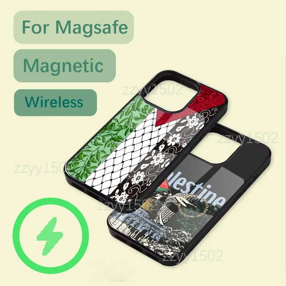 

EmbroidereS-GAZA-Palestin-es Phone Case For iPhone 17,16,15,14,13,12,11,Pro,Max,Plus,Mini,SE4,E Magsafe Wireless Charging