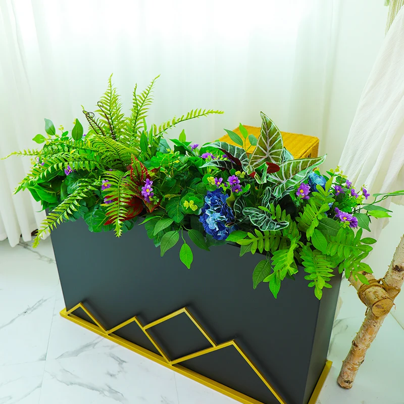 Customized Artificial Flowers Row In Set Fake Plants Wedding Centerpieces For Tables Arch Party Ceremony Holiday Planters Decor