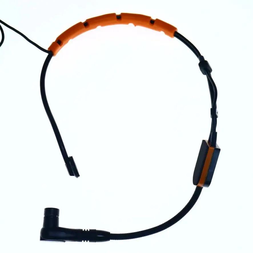 SM31 برتقالي-أسود رئيس ميكروفون قلبي الرأس 4Pin TA4F ل Shure QLX QLX GLX BLX سماعة BeltPack نظام Beta98 H/C Core