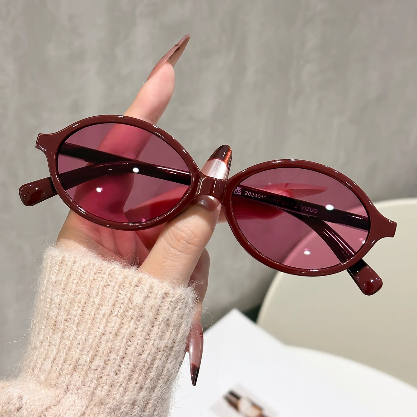 Small Fashion Oval Leopard Sunglasses Women Lovely Ins No Makeup Anti Blue Light Glasses Cute Decorative Computer Glasses