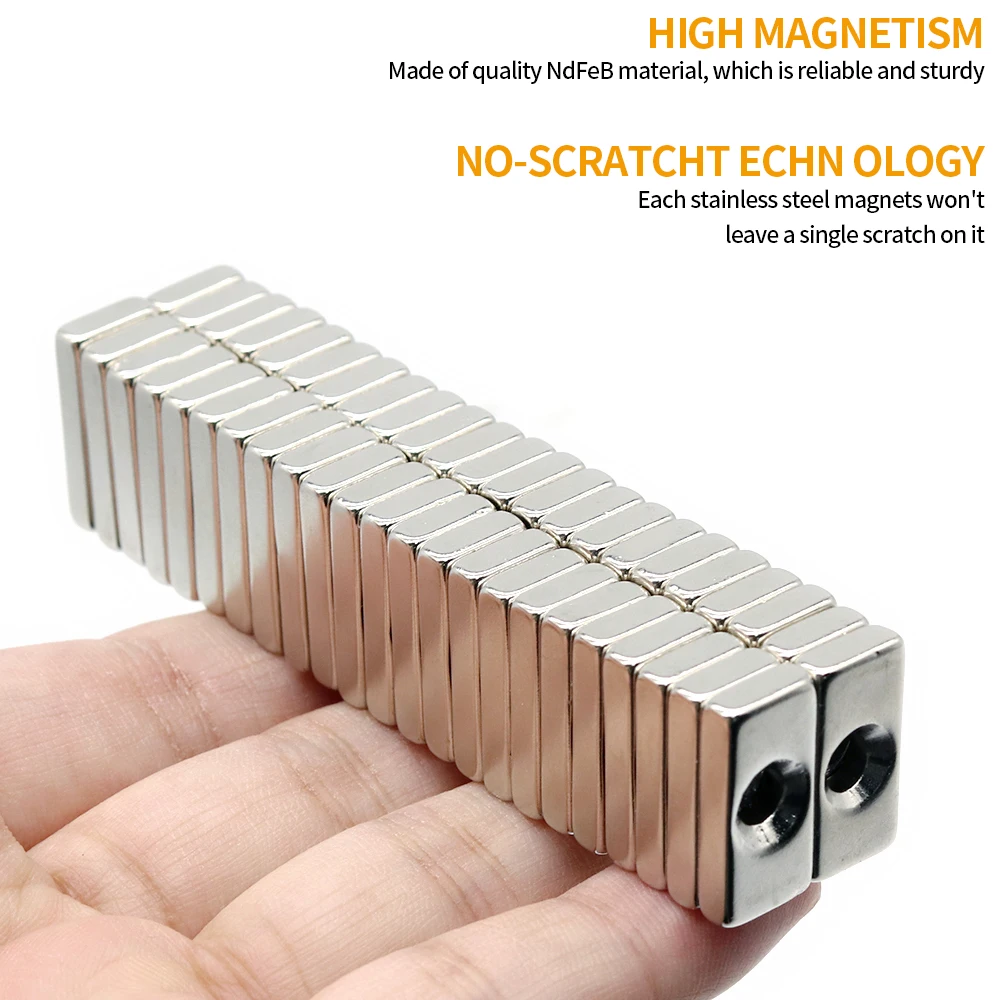 Neodymium Magnet 20x10x4-4 Block NdFeB N35 20mmx10mmx4mm-4mm Super Powerful imanes Permanent Magnetic 5/10/20/50/100Pcs