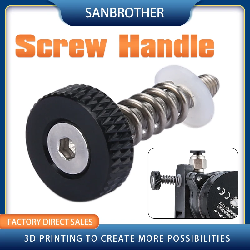 Thumbscrew Assembly For Dual Drive Gear Extruder Kit For Drivegear DDG Wind Sunrise Extruder