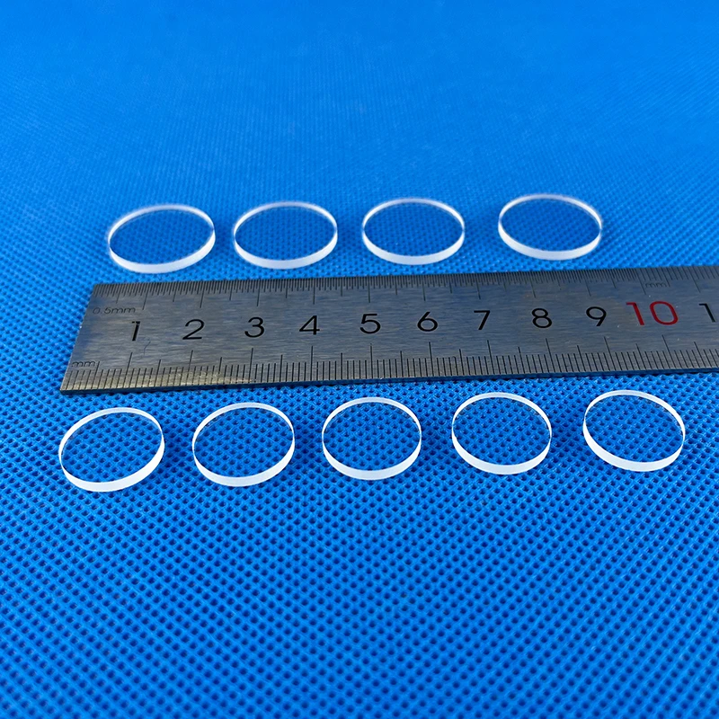 Diameter 5-15mm UV Optical Quartz Glass JGS2 Quartz Sheet High Temperature Resistant Glass Slide High Transmission Ultraviolet