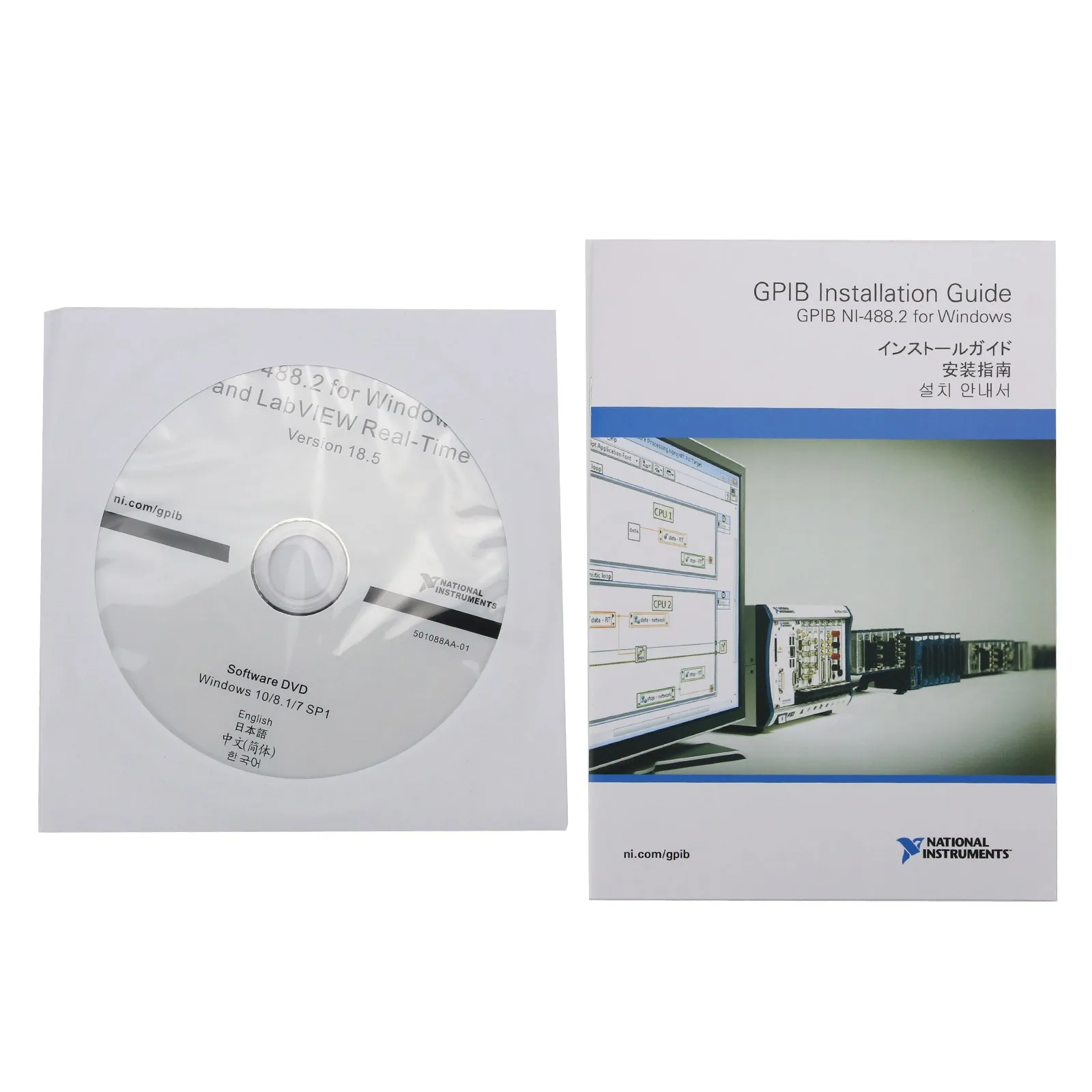 Adaptador de interface National Instruments GPIB-USB-HS IEEE 488 com chip original