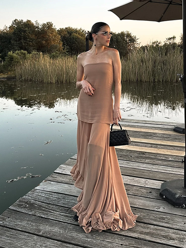 womens long sleeve midi dresses Elegant Long Sleeve A-Line Midi Dress for Women – Soft Stretch Fabric –  FineLook