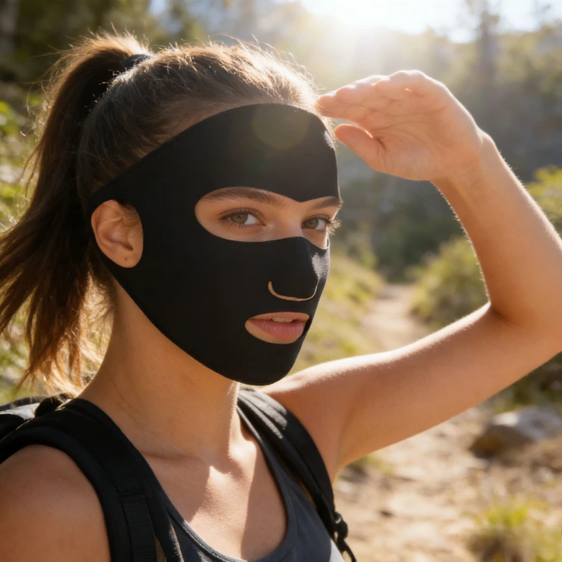 

Женская солнцезащитная маска, летняя защита от ультрафиолета, для занятий спортом на открытом воздухе, езды на велосипеде, вождения, дышащая маска из ледяного шелка