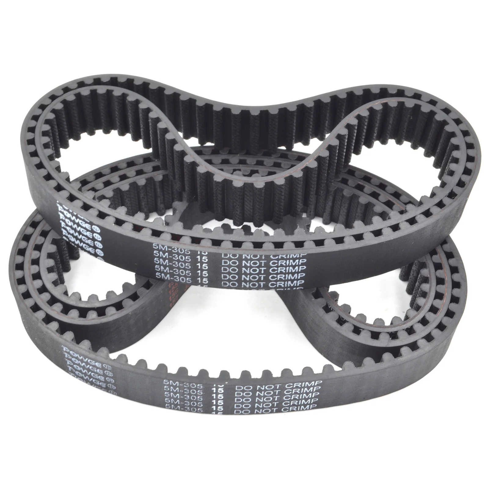 POWGE HTD 5M Timing belt Lp=250 255 260 265 270 275 280 285 290 295 300 305 310 315 320 325 330 335 Width 9-30mm HTD5M Rubber