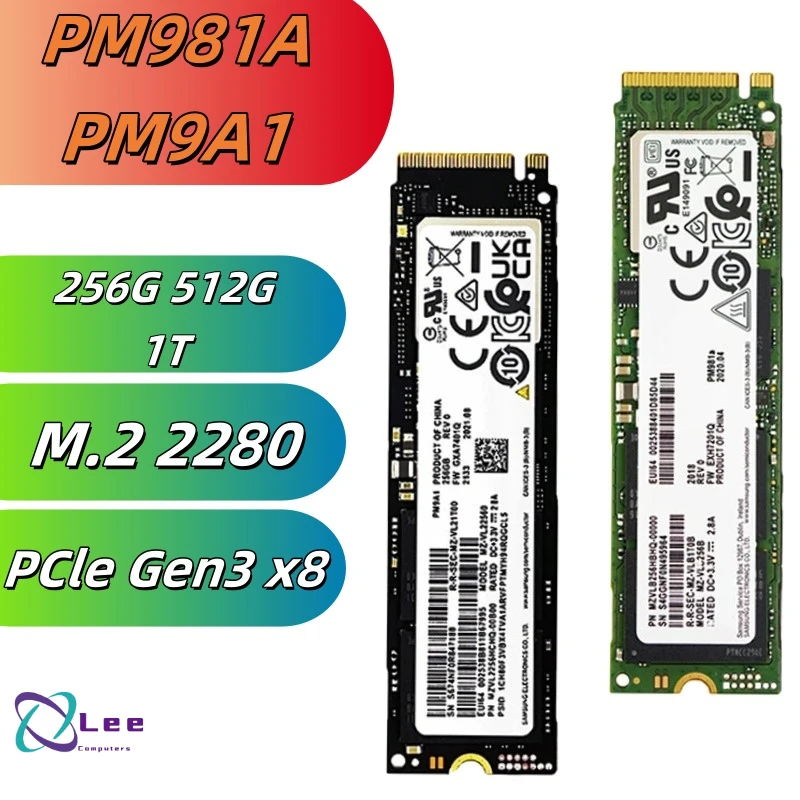 used PM981A PM9A1 SSD M2 Nvme 512GB 256GB 2230 Internal Solid State Drive 1TB hdd Hard Disk  M.2 2280 2TB 128GB FOR SAMSUNG