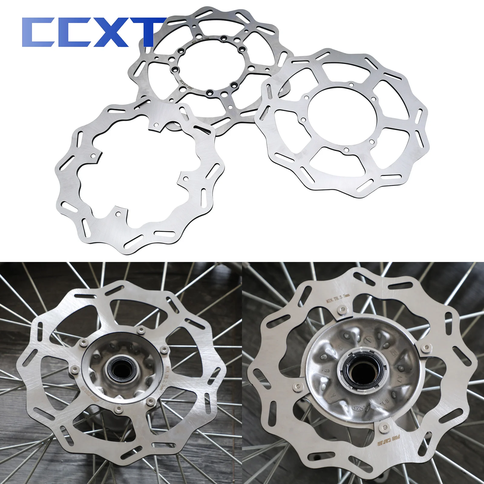 270mm 260mm 240mm Front Rear Brake Disc Rotor For Honda CRF250X CRF450X 2004-2021 CRF250R CRF450R 2002-2021 CRF250RX CRF450RX