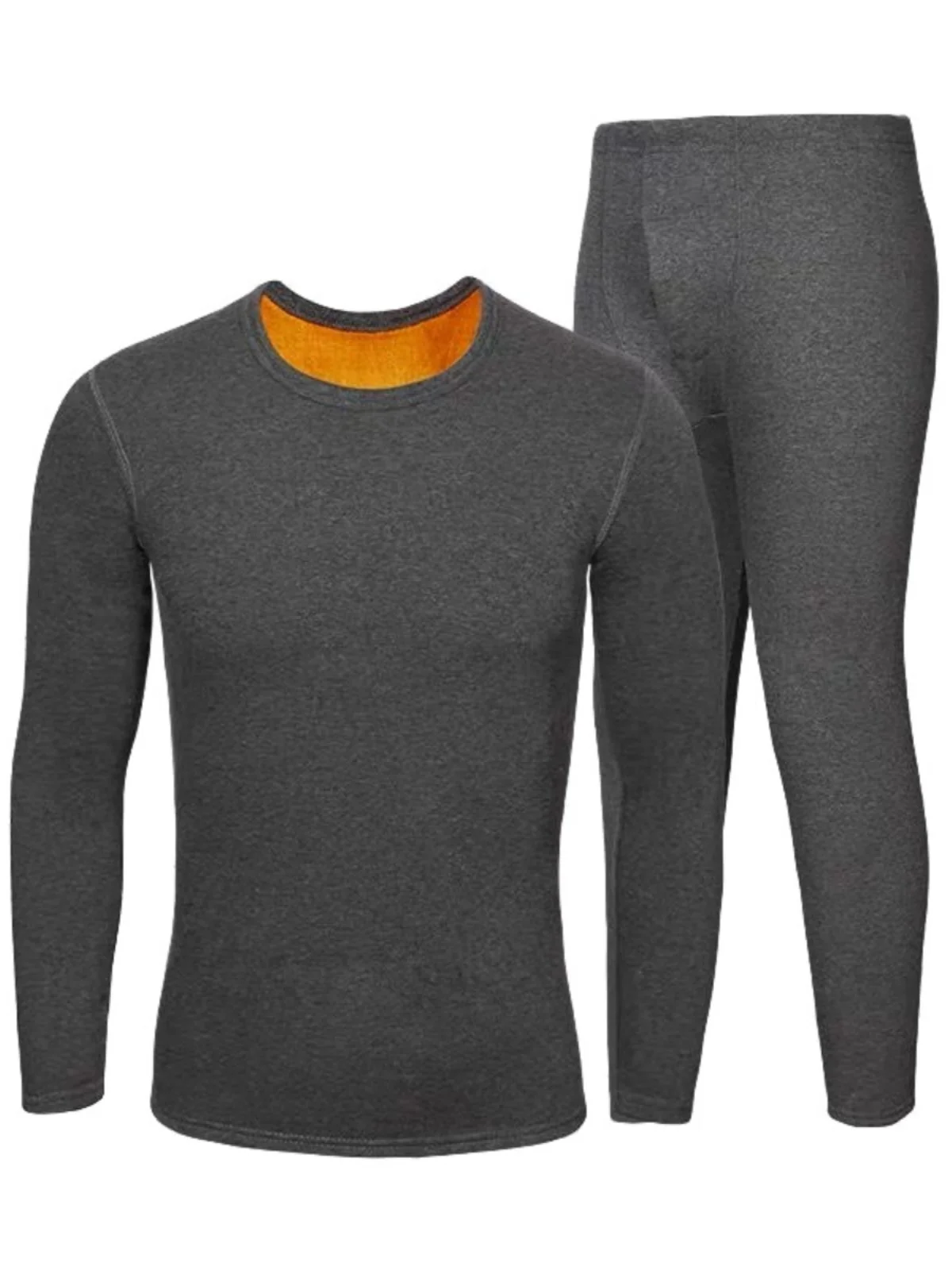 

Thiened Fce Warm Underwear Set for Middle-Aged And ly Men High Collar Ultra-Thi Winter Proof Autumn Clothes Pants