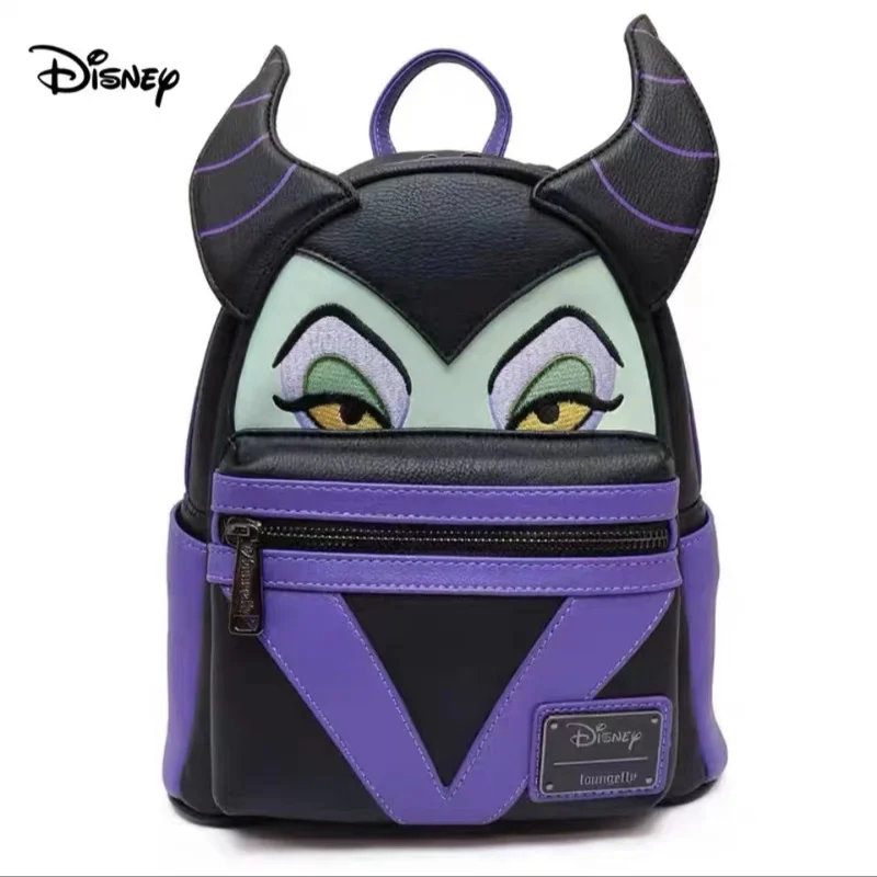 Disney Anime Loungefly Curse Dark Fairy Queen Anime Movie Around Maleficient Men'S And Women'S Backpack Leisure Bag Gift