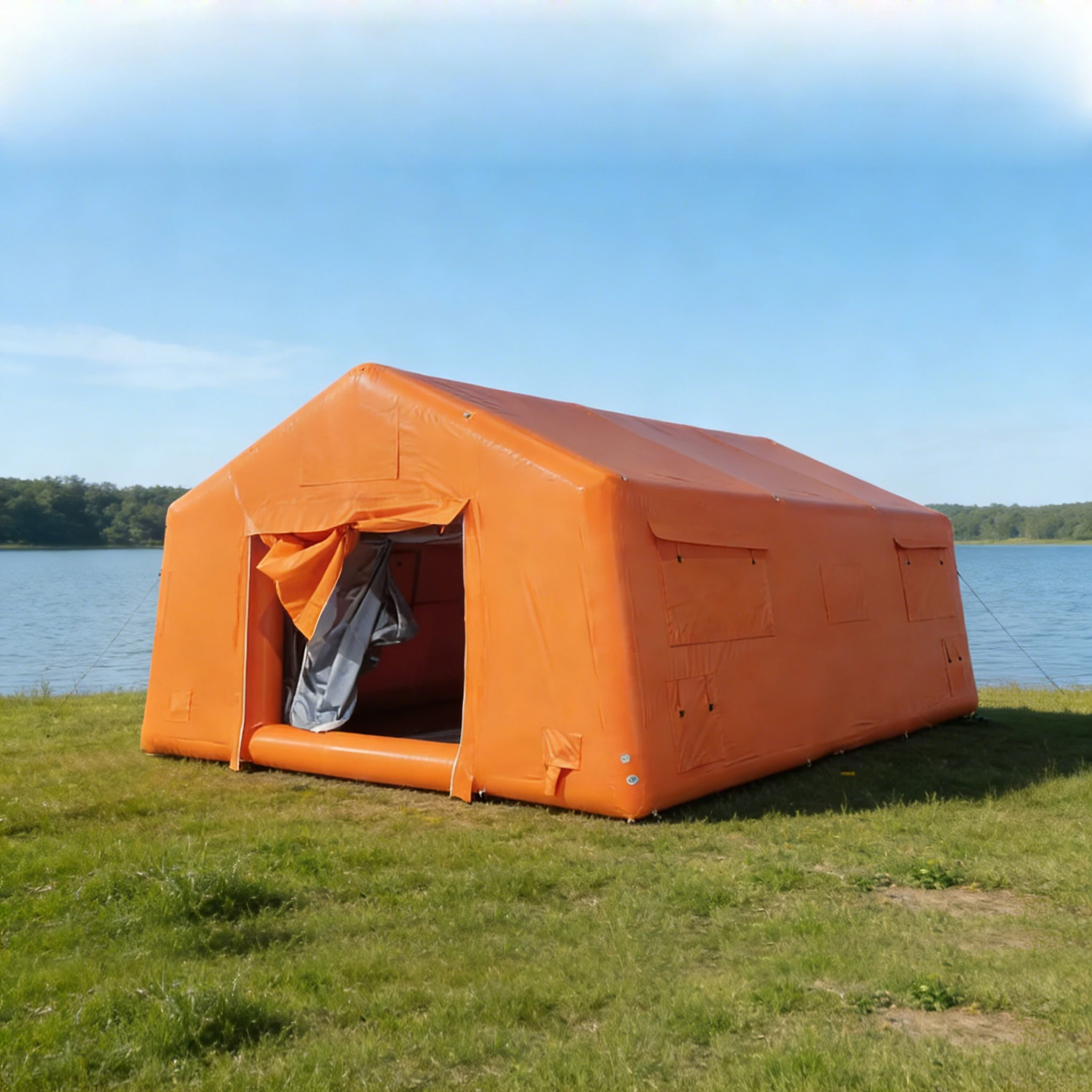 Manufacturer Wholesale Customized Large Outdoor Earthquake Relief Inflatable Tent for Disaster Emergency Shelter