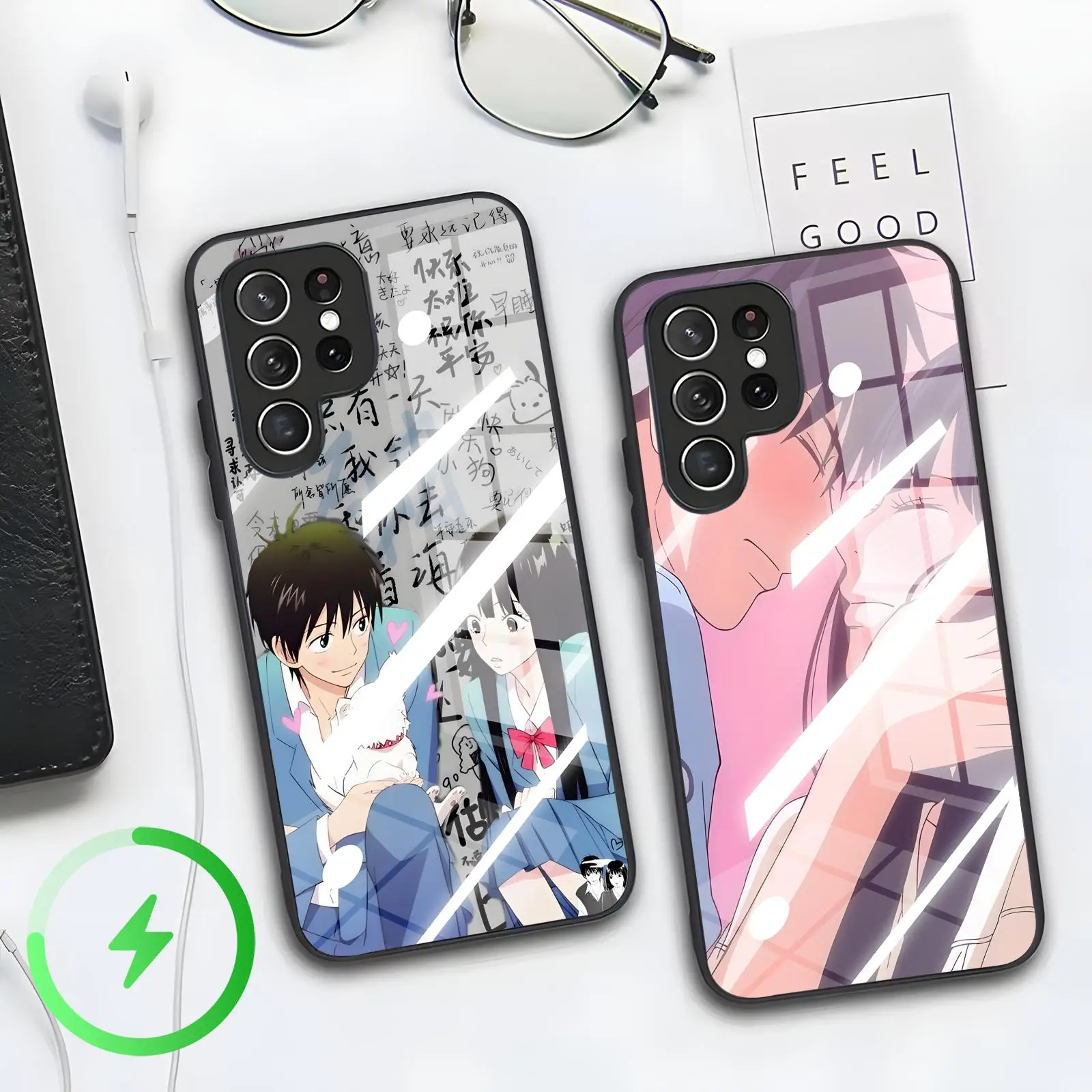 Anime Kimi ni Todoke  Phone Case For Samsung S26 S25 S24 S23 S22 S21 Plus Ultra Note20 Magnetic Glass Phone Case
