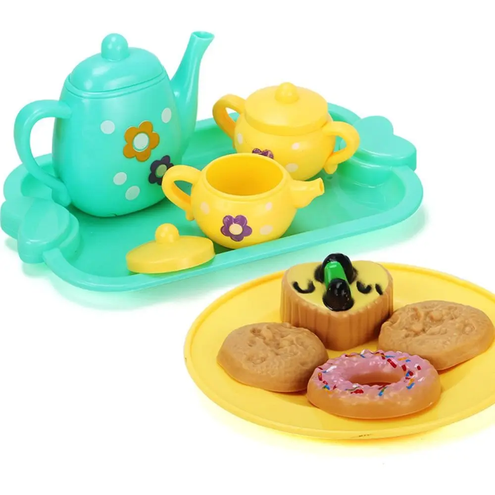 Educação Infantil Mock Cozinha Brinquedos para Crianças, Conjunto De Chá De Plástico, Pretend Play Role Play Toy, Novo