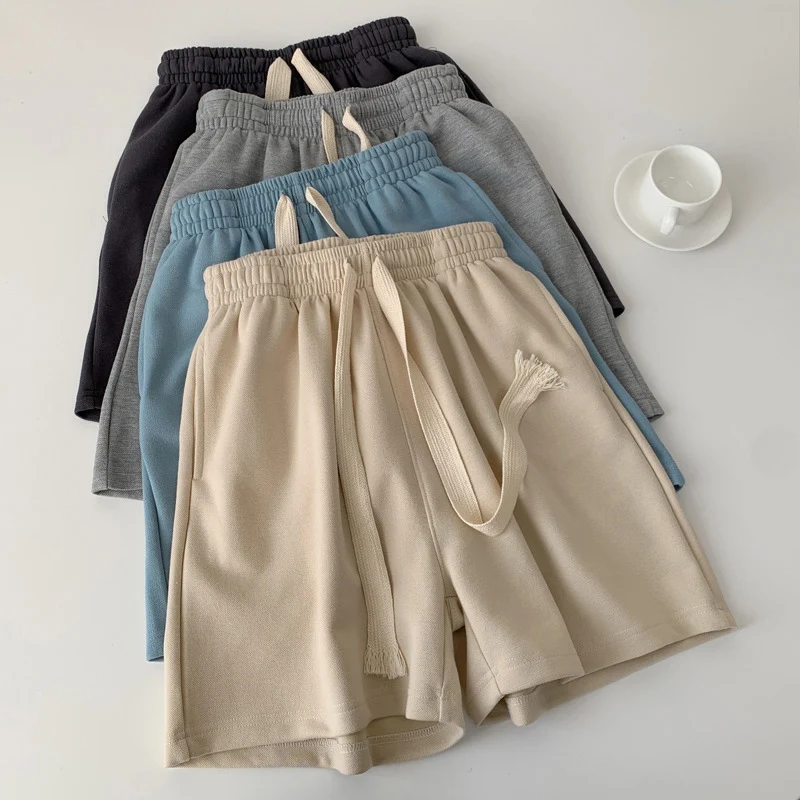 Short Sleeved T-shirt+Shorts 2Pcs Women\'s Clothing Set Korean New Solid Casual Female Sports Suit Summer Versatile Home Pajamas