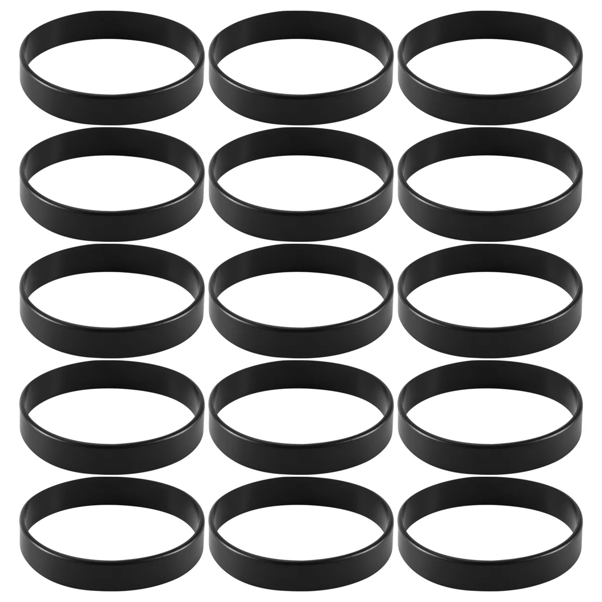 

A69G-15 PCS Bracelet Bangle Rubber Black Sport 12 mm Band TOP