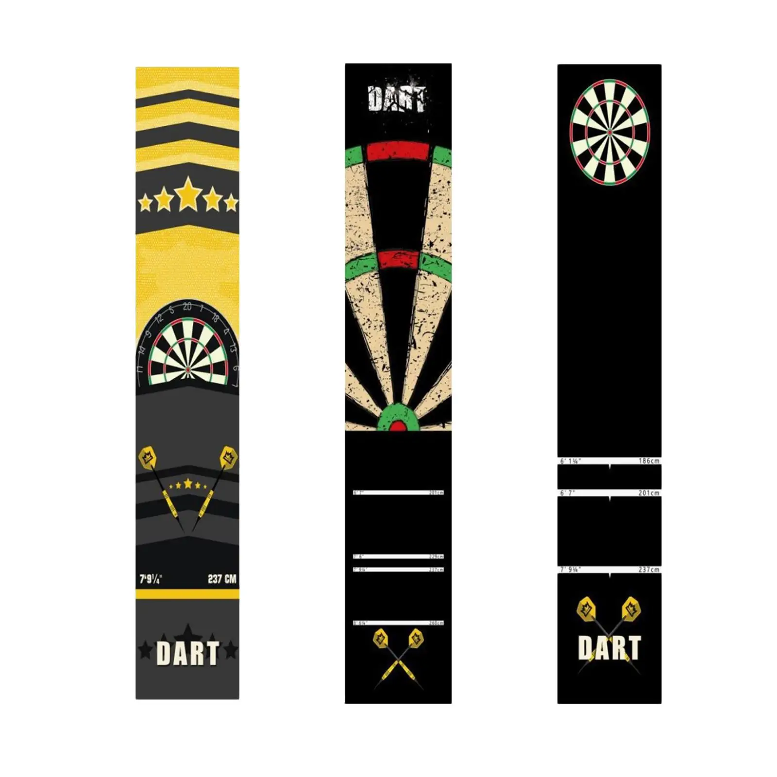 

Dart Carpet Kids Adults Soft with Throwing Distance Line Flooring Protector