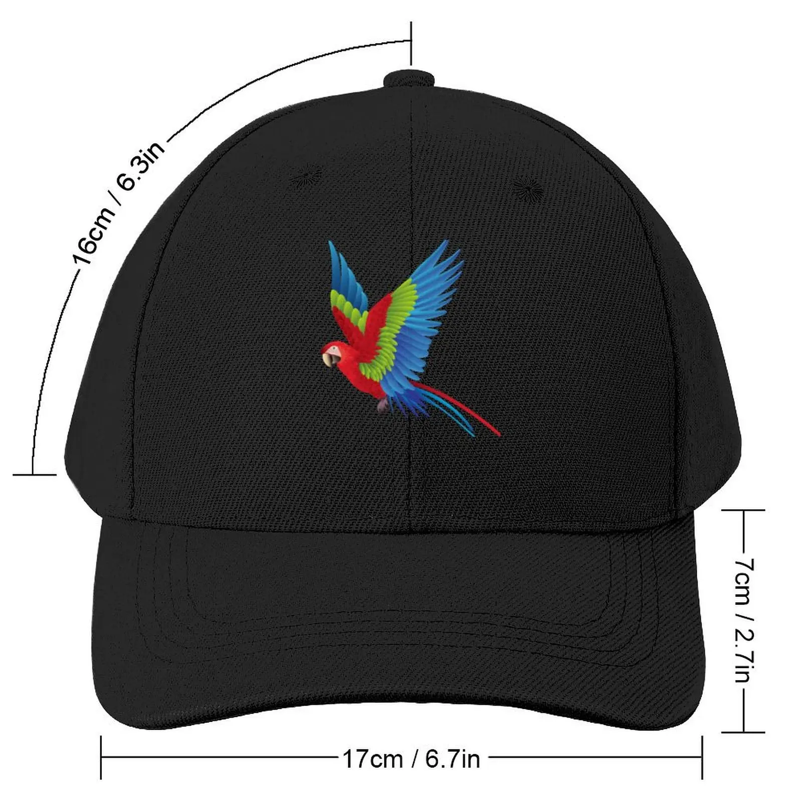 parrot Baseball Cap beach hat Vintage New In The Hat fishing hat Men Golf Wear Women's