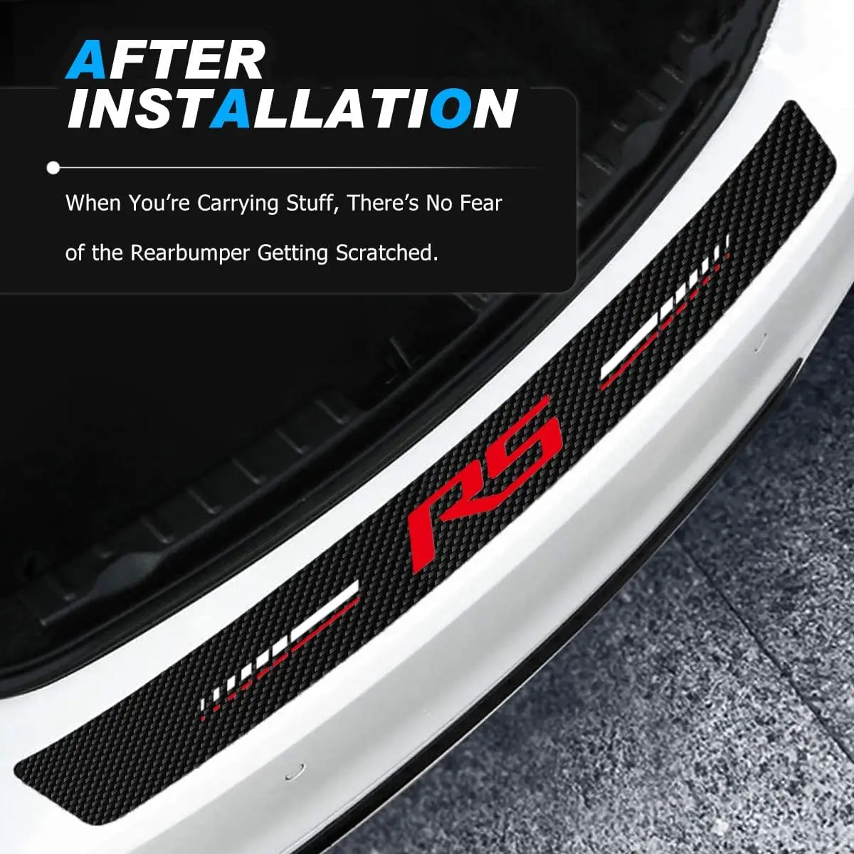 5 قطع من واقيات لوحة عتبة الباب المتوافقة مع ملحقات سيارة تشيفي، وملصقات عتبة الباب لملحقات السيارات Camaro RS gt #4