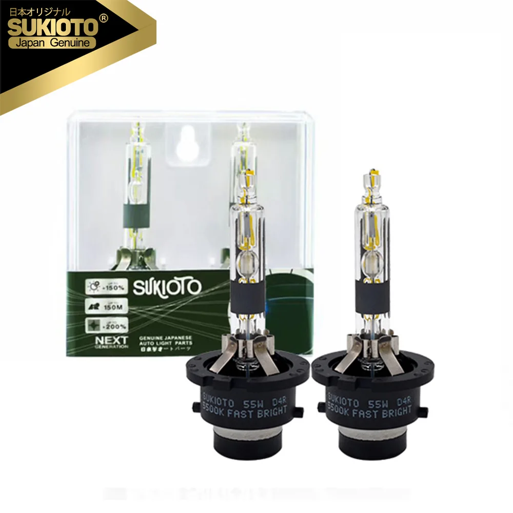 

Автомобильная ксеноновая лампа SUKIOTO D2S 55 Вт D4S 5500K суперъяркая 4800LM D2R D4R для Toyota Lexus D2 D4, ксеноновая лампа