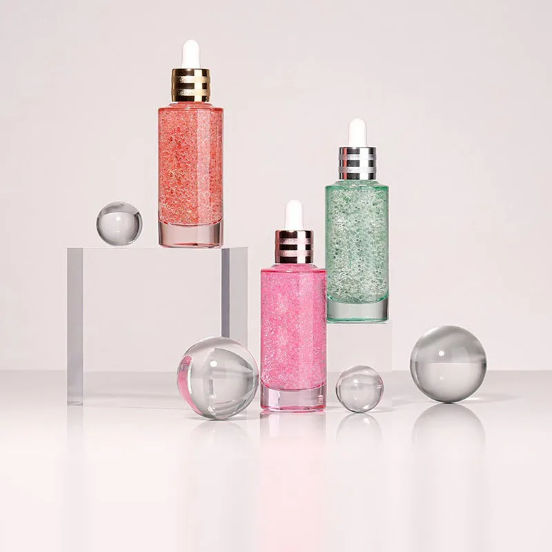 خلفيات التصوير الفوتوغرافي على شكل كرة أكريليك شفافة دعائم مستحضرات التجميل وخلفيات صور مانيكير لتزيين كرة كريستال هندسية