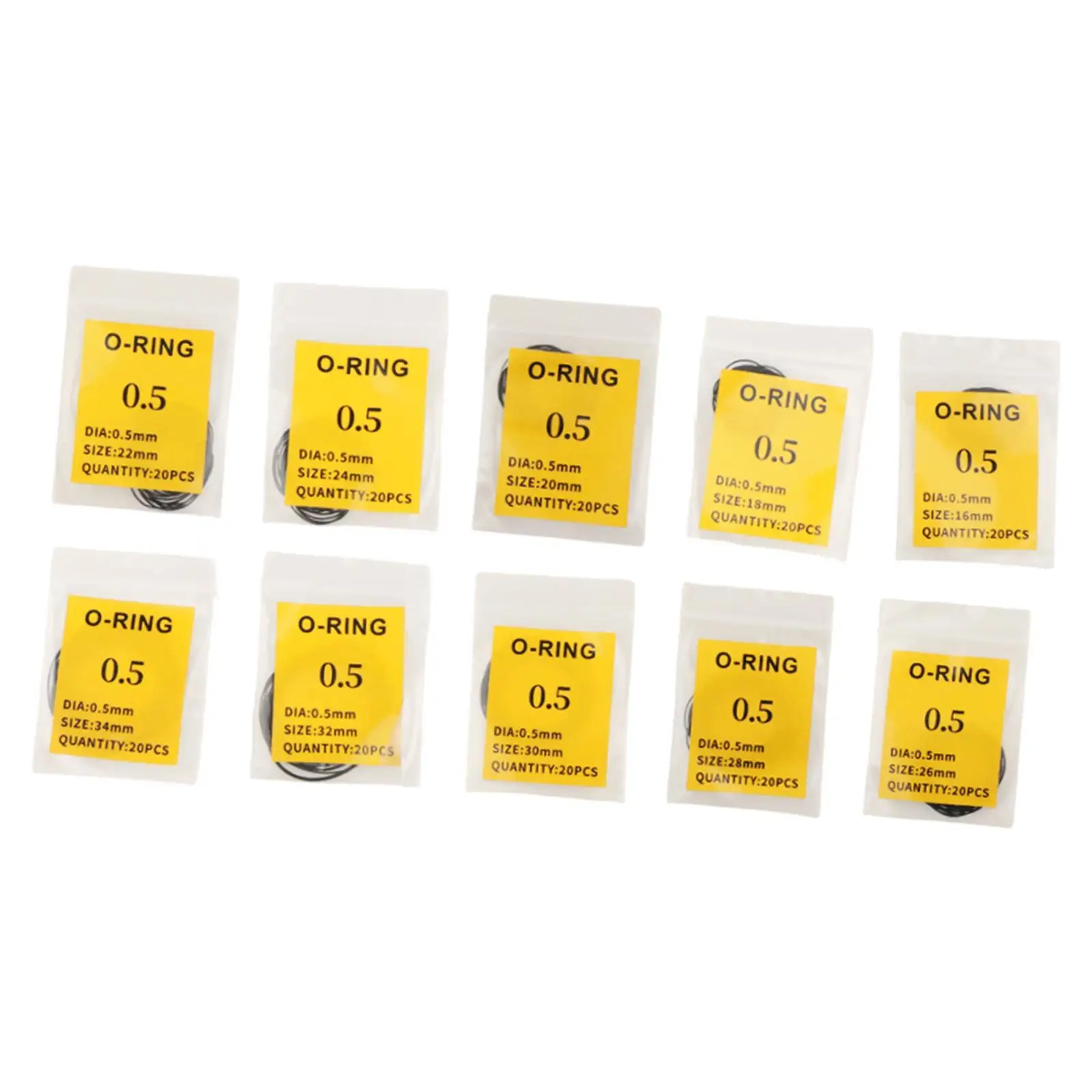 200x Watch Back Cover Gaskets Wristband Watches Supplies Home Watchmaker Professional Use O Rings 10 Sizes Sealing Rings