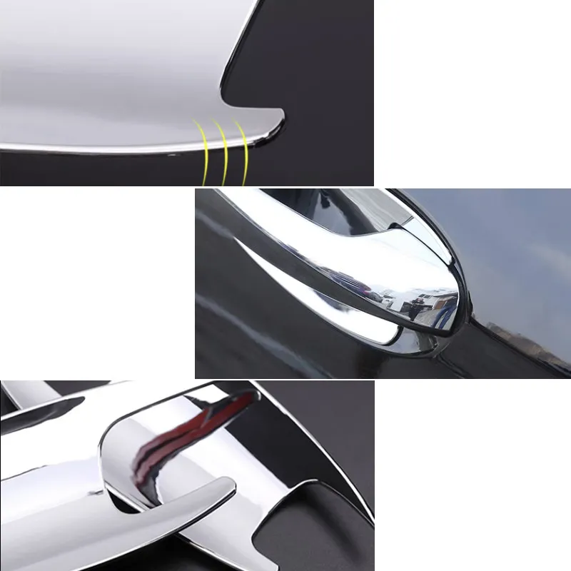 ABS Silver For Mercedes Benz C E GLK ML CLA Class W166 W246 12-15 X204 W212 10-15 W204 W117 Car Outside Door Handle Bowl Cover