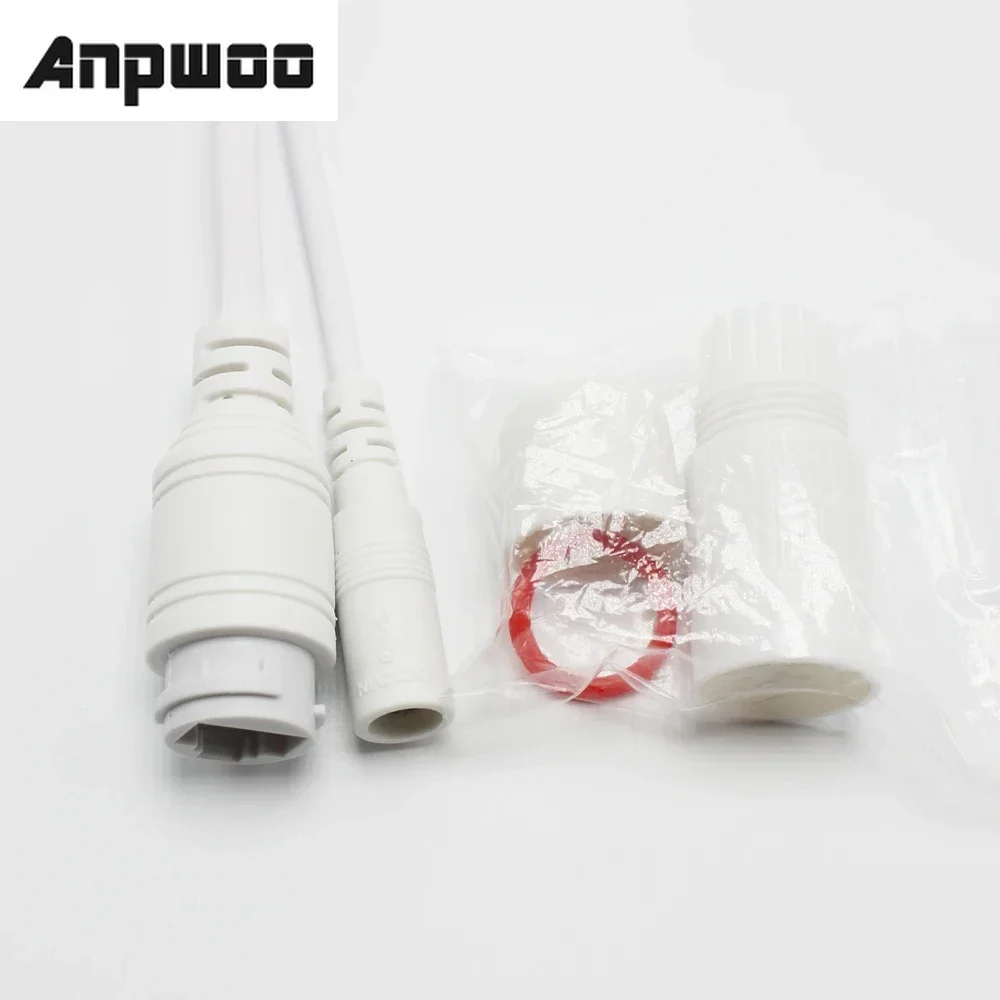 

CCTV POE IP network Camera PCB Module video power cable Withe, 70cm long, RJ45 female connectors with Terminlas,waterproof cable