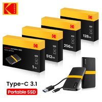 KODAK X200 Series HD SSD Mobile 256GB/512GB/1TB Solid State Drive PSSD Low Power Consumption Rapid Read & Write Low Noise SSD