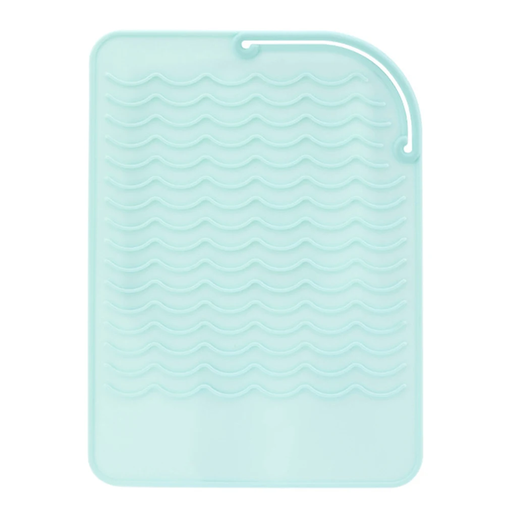 Multi Purpose Silicone Mat for Heat Resistant Hair Styling Tools Protects Your Countertops Portable Storage Bag