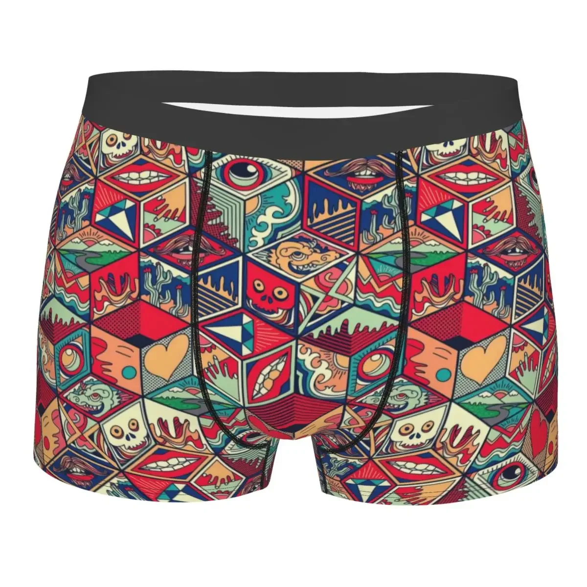 Graphic Colorful Men's Boxer Briefs Shorts Men Underpants Cartoon Anime Funny Men's Panties Soft Underwear For Men