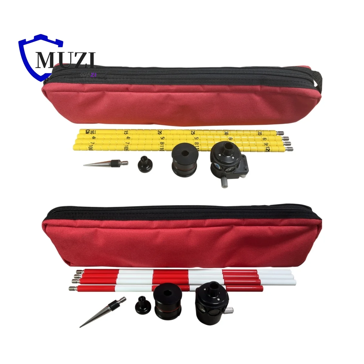 360 Degree Reflective Mini Prism with 4 Poles 5910-24YL 5910-24RW Prism for Topcon for Leica Total Station Surveying Instruments