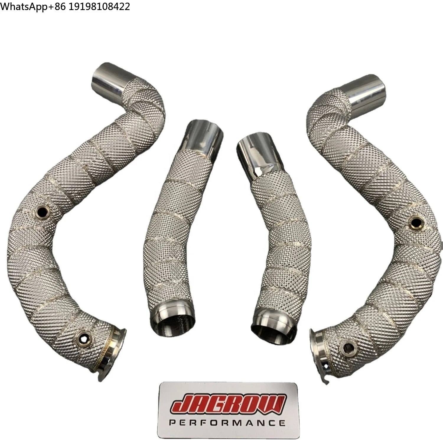 

Custom Exhaust Downpipe for Mercedes benz C63 Amg W205 Exhaust Pipe with Heat Shield