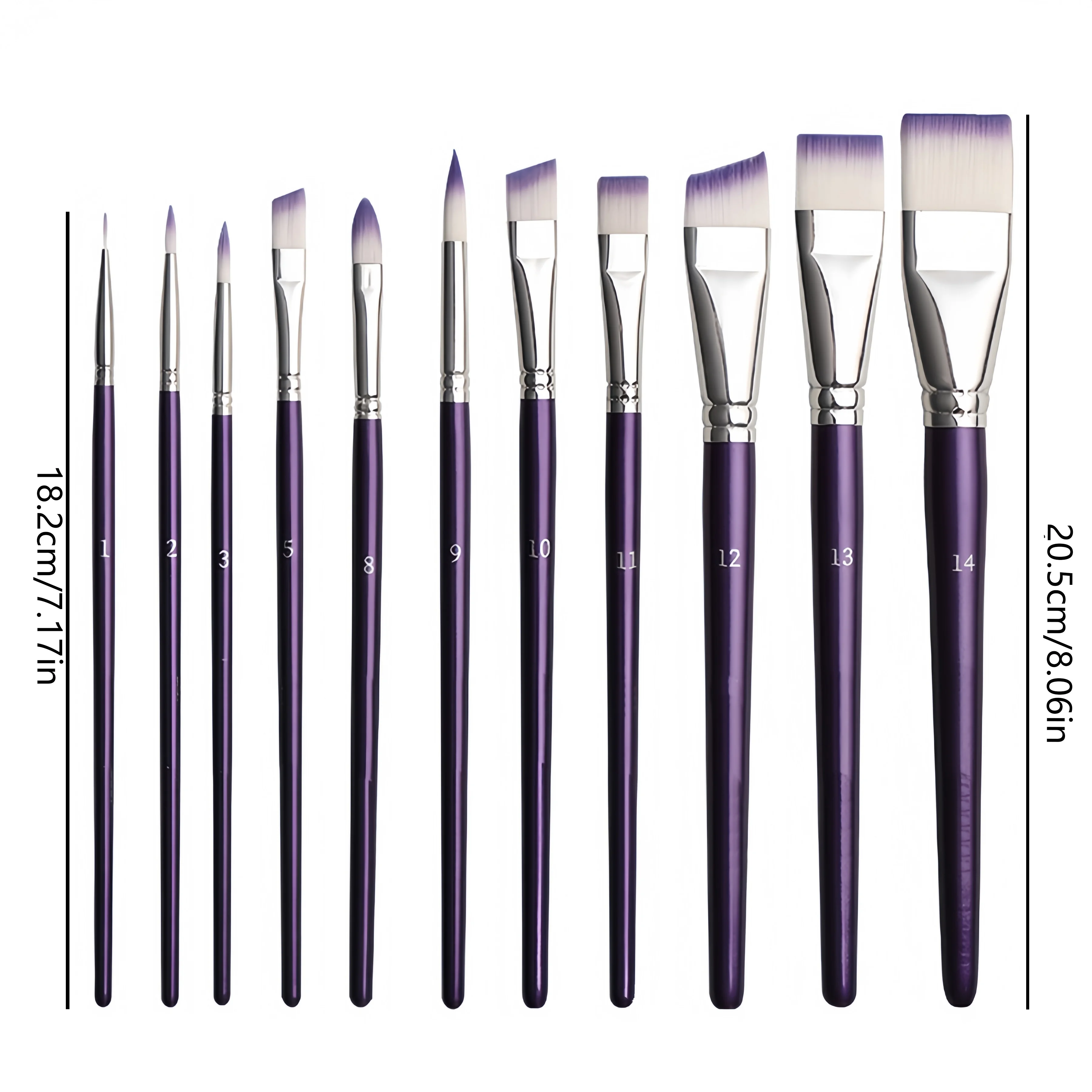7/11pcs Professional Painting Brush Set, Wide and Delicate Brushes for Artistic Makeup and Design, Facial and Body Art Brushes