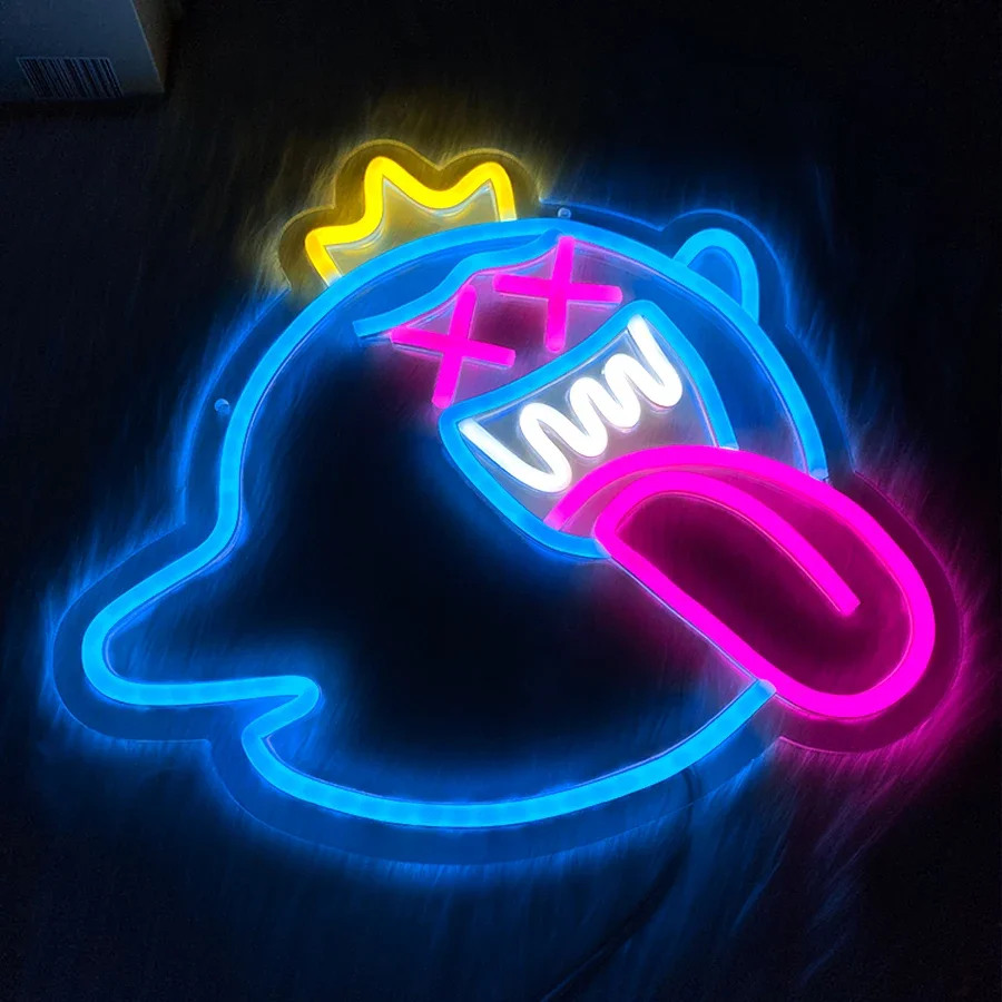 

Usb Powered, Used For Bar, Club, Game Room, Family Party Decor,Ghost Led Neon Sign, Retro Arcade Wall Aesthetic Operation Light