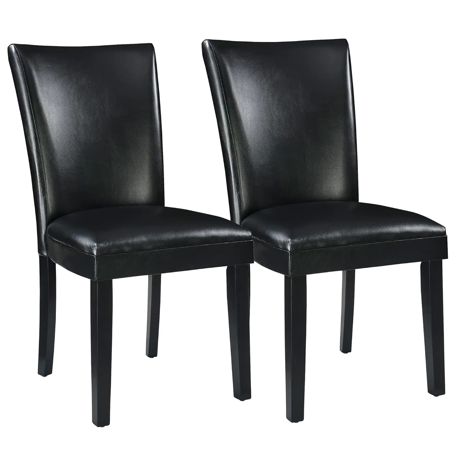 

Upholstered Parsons Dining Chair Faux Leather Solid Wood Legs Kitchen Side Living Room Bedroom Cafe, Customized