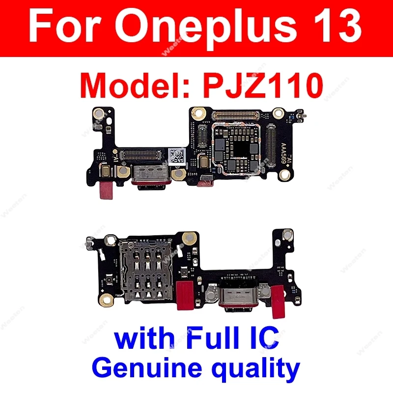 Płytka ładowania USB do OnePlus 1+ 12 12R 13 13R 13T, moduł ładowania USB, port ładowania USB, taśma flex, złącze do naprawy — zdjęcie produktu 4